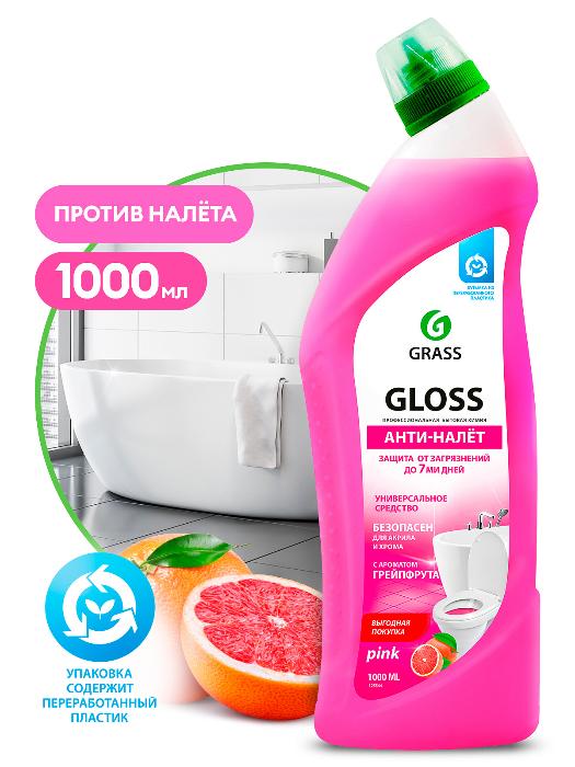 Чистящий гель для ванны и туалета "Gloss pink" (1 л)