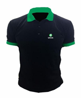 Рубашка поло с логотипом Grass чернаяразмер XL