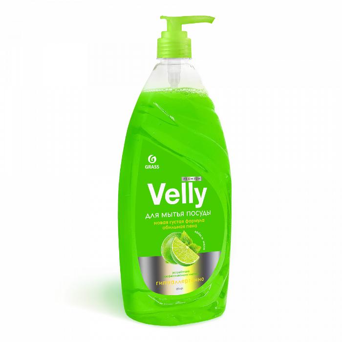 Средство для мытья посуды "Vellyi Premium" лайм и мята (1 л)
